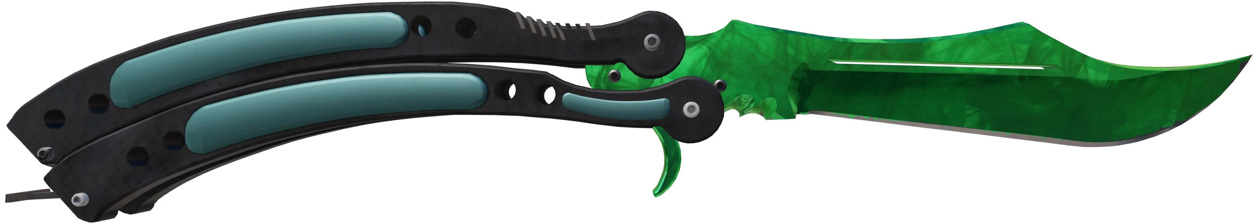Butterfly Gamma Doppler Emerald Max Emerald Pattern #602