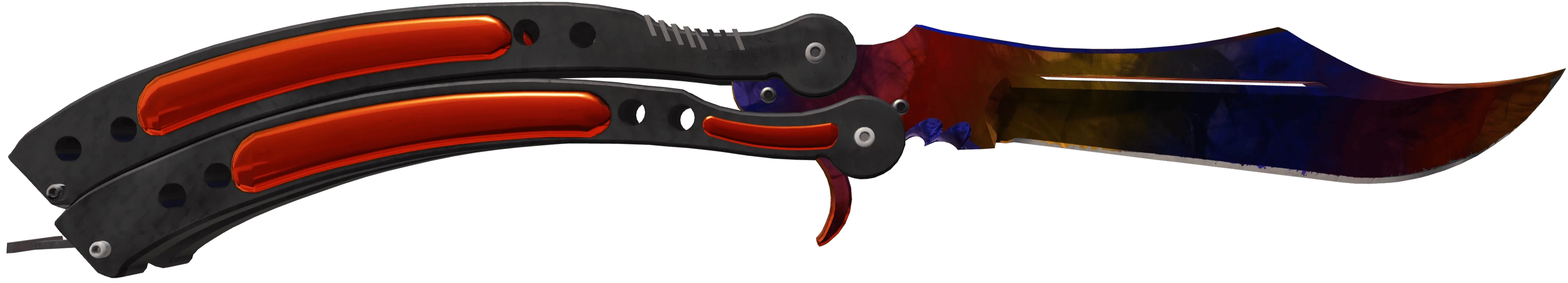 Butterfly Marble Fade Max Red Tip Pattern
