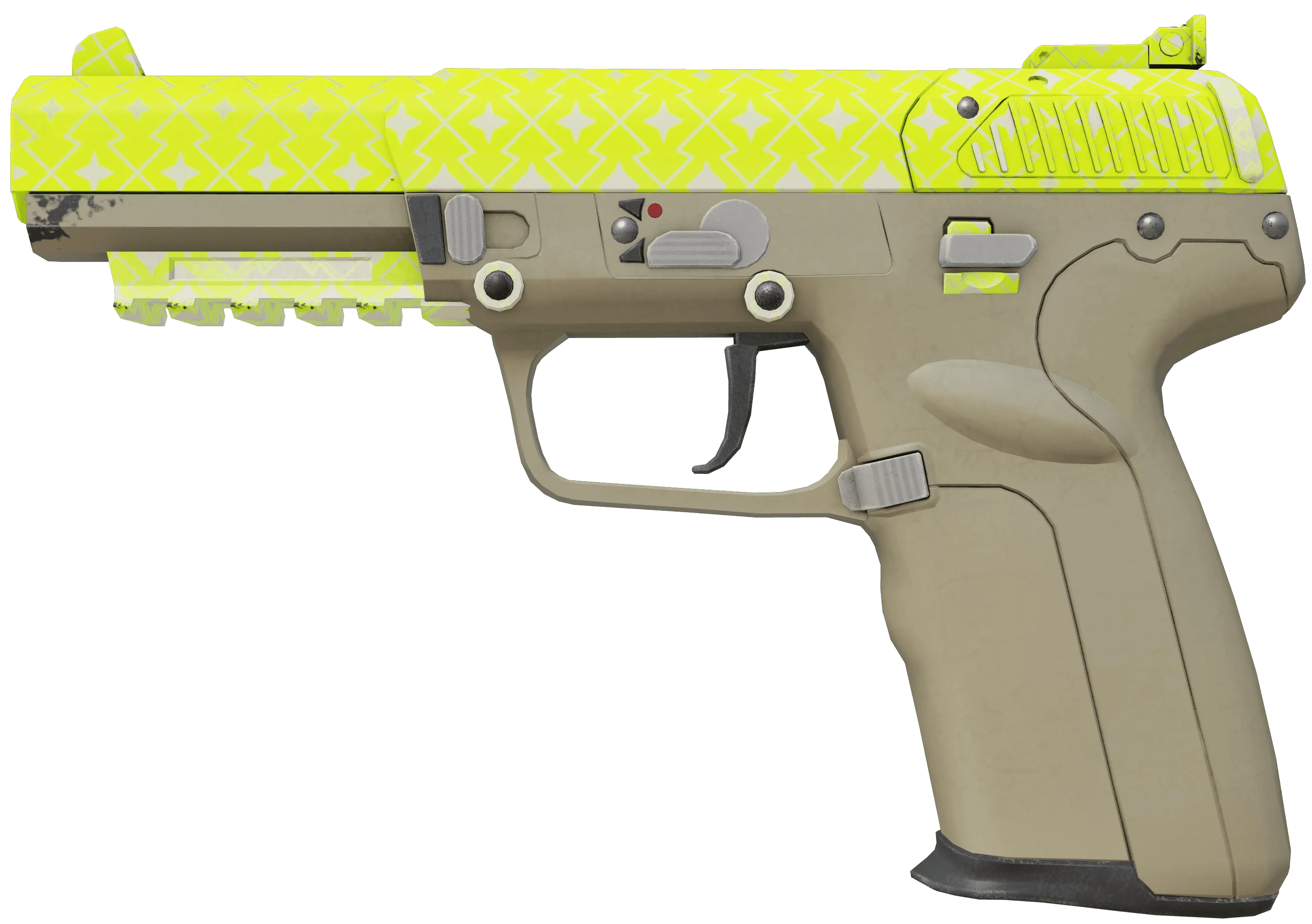 Five-SeveN Neon Kimono Yellow Diamond Pattern