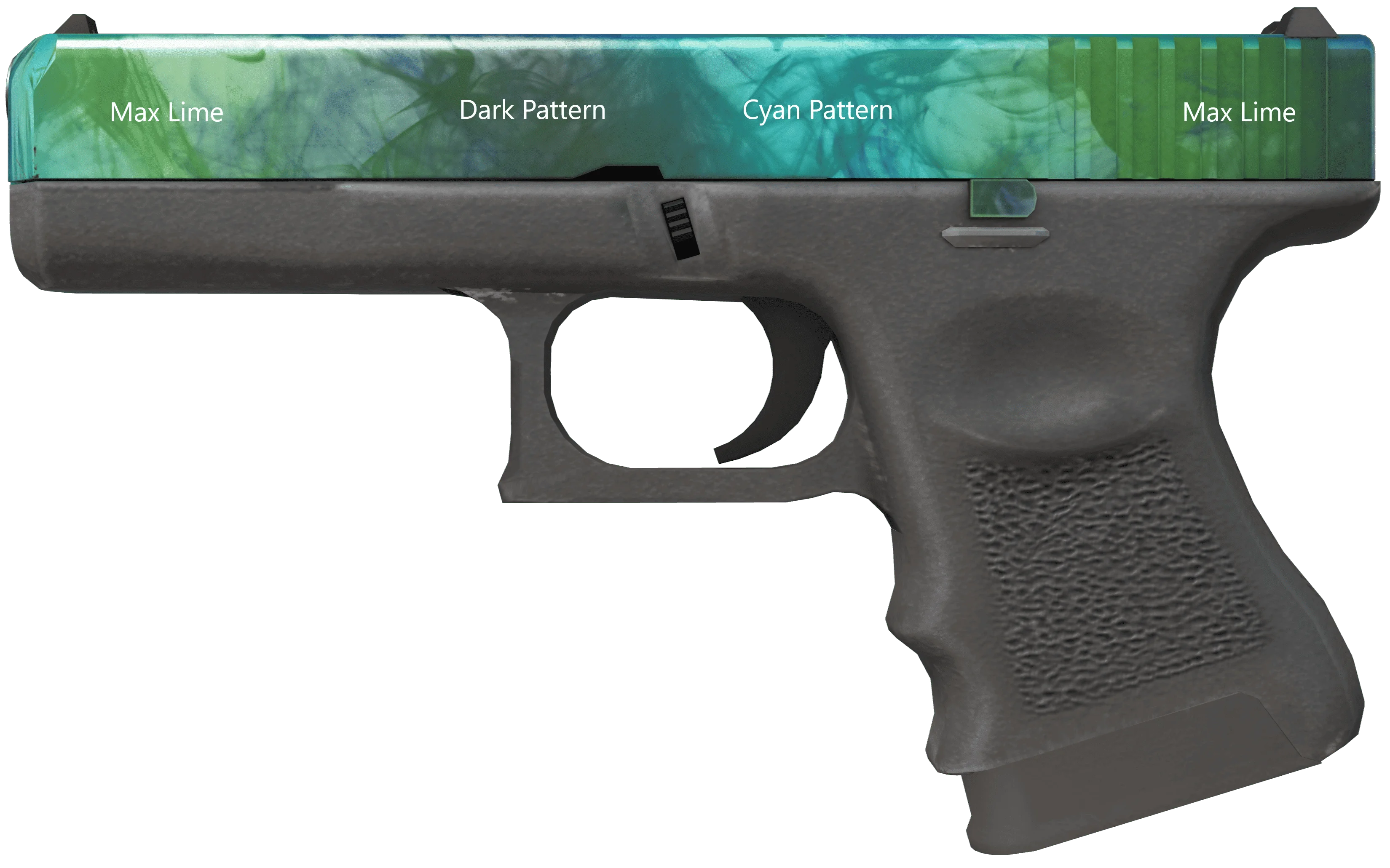 Glock-18 Gamma Doppler Phase 4 Max Lime Pattern