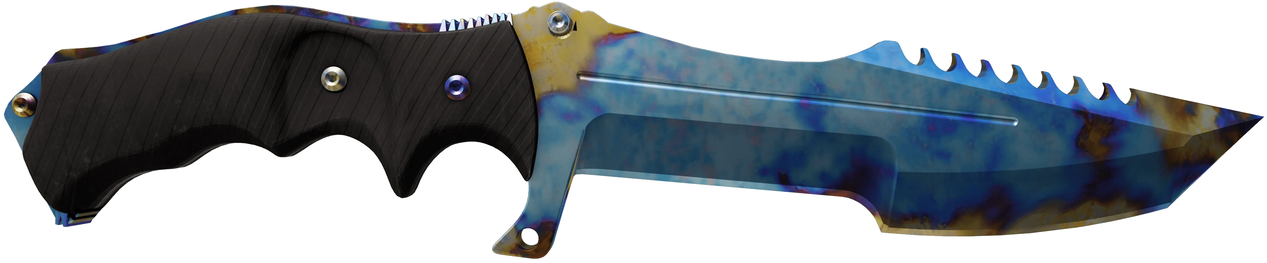 Huntsman Knife Case Hardened Blue Gem Pattern