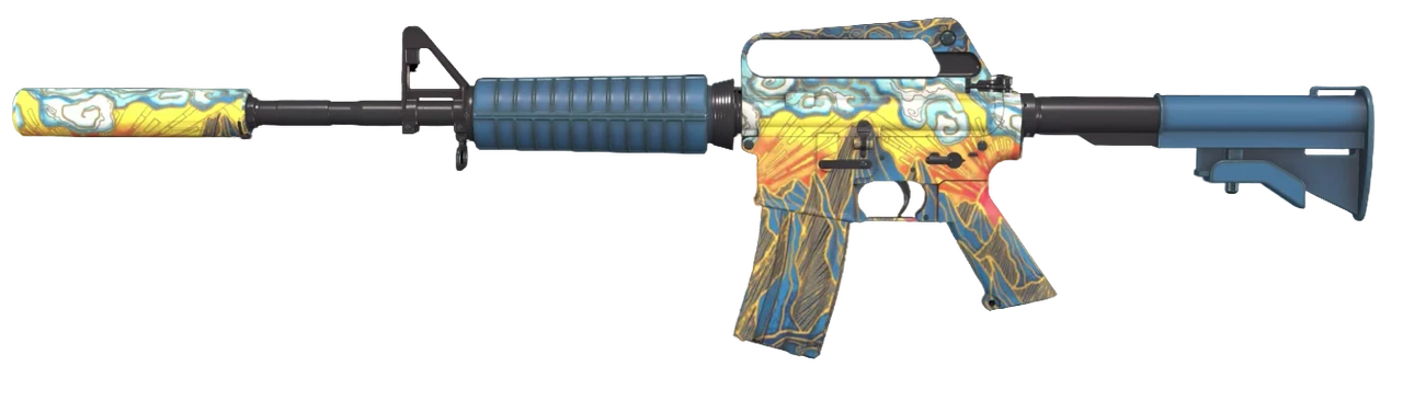 M4A1-S Solitude Golden Mountains Tier 1 Pattern #154