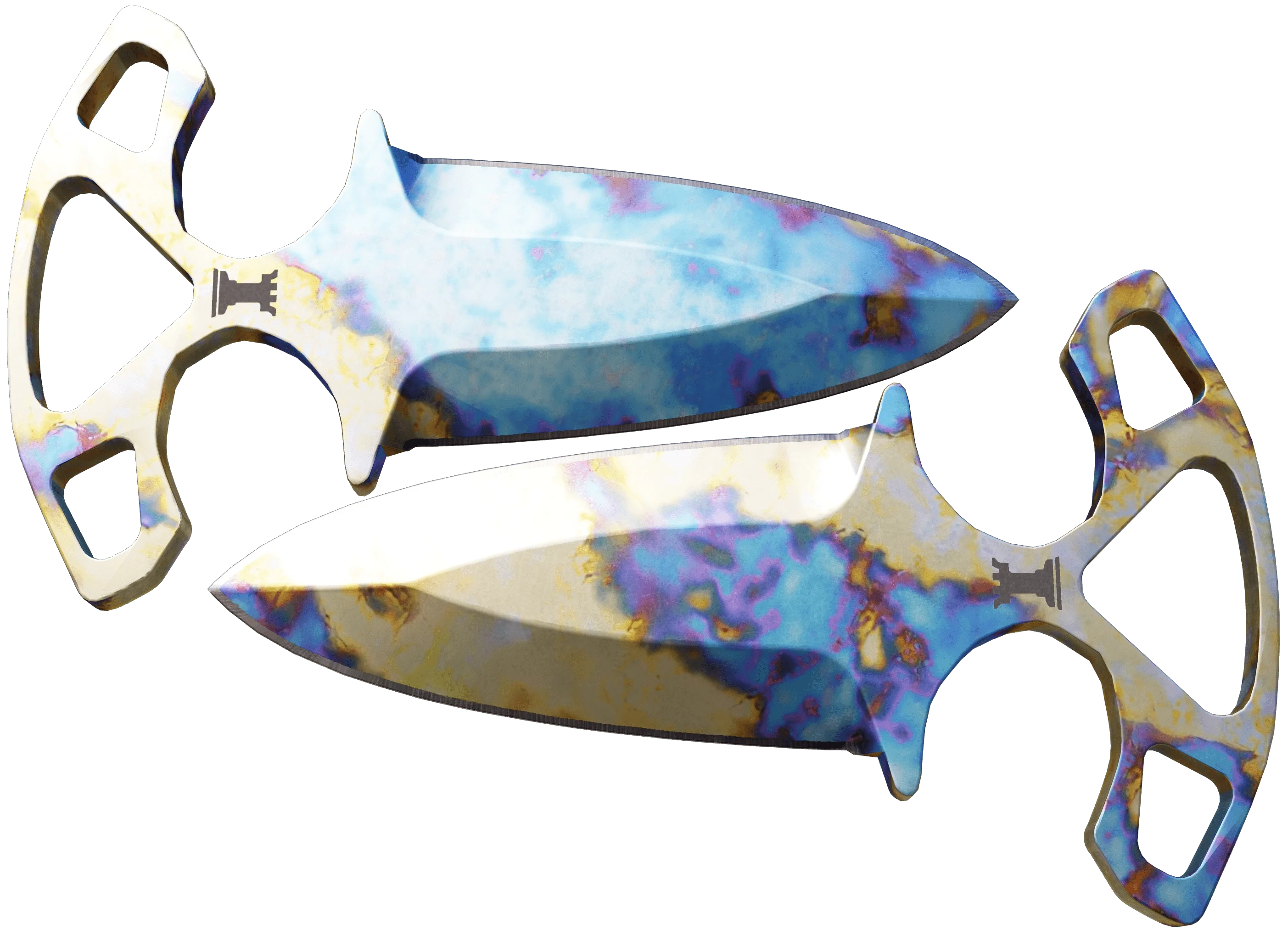 Shadow Daggers Case Hardened Blue Gem Pattern